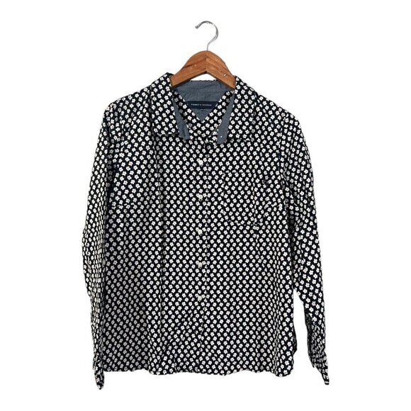Tommy Hilfiger Tops - Tommy Hilfiger Button Up Shirt Plaid Floral Size L/XL